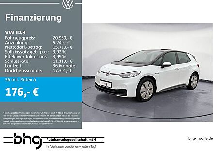 VW ID.3 Volkswagen Pro 1-Gang-Automatik