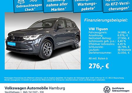 VW Tiguan Volkswagen 2.0 TDI Life DSG AHK Nav IQ.Drive CarPlay