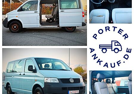 VW T5 Transporter Volkswagen T5*2,5 TDI*9-SITZE*KLIMA*TÜV 2/2027*2xSCHIEBETÜR