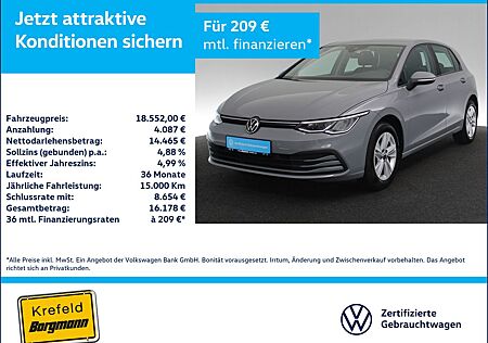 VW Golf Volkswagen VIII 1.0 TSI Life LED SITZHEIZUNG PDC KLIMA