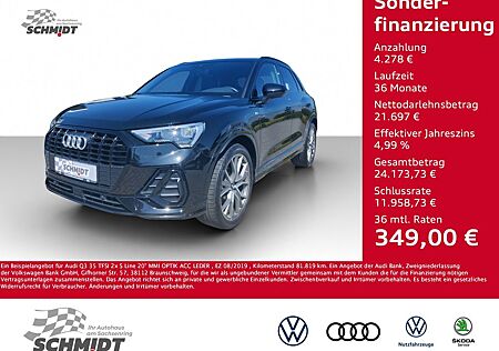 Audi Q3 35 TFSI 2x S Line 20" MMI OPTIK ACC LEDER