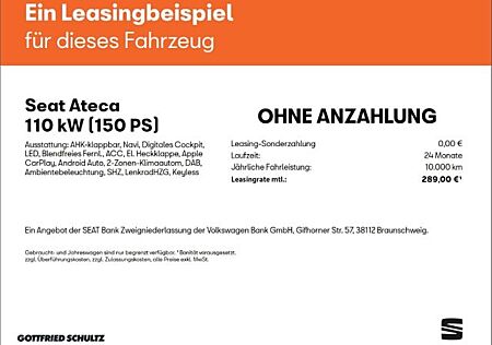 Seat Ateca 1.5 TSI DSG AHK NAVI KAMERA