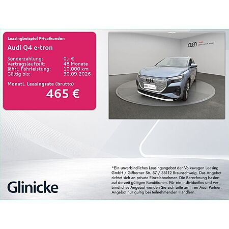 Audi Q4 e-tron leasen