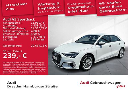 Audi A3 Sportback 35 TFSI Advanced LED