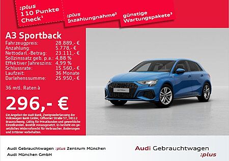 Audi A3 Sportback 40 TFSI e S tronic S line Kamera