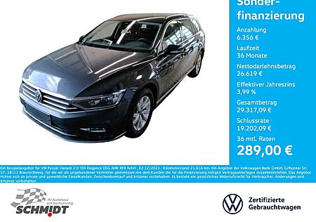 VW Passat Variant Volkswagen 2.0 TDI Elegance DSG AHK RFK NAVI