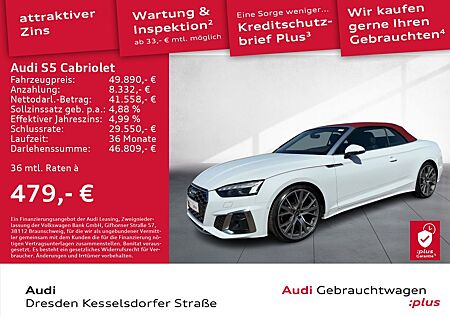 Audi S5 Cabriolet 3.0 TFSI Q.HUD Kamera LED Navi