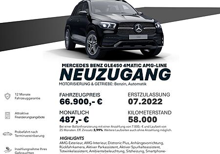 Mercedes-Benz GLE 450 AMG-LINE/4M/DISTRO+/AHK/RÜCKFAHRK LED