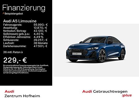 Audi A5 Limousine 40 TFSI qu 2x S line S tro*B&O*HUD*