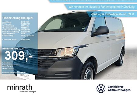 VW T6 Transporter Volkswagen T6.1 Transporter Kasten 2.0 TDI KLIMA+BT+USB+PDC