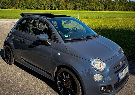 Fiat 500S Cabrio *Sport* Standhzg Leder Black Ed