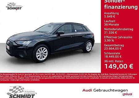 Audi A3 Sportback 30 TDI S tronic HuD RFK MMI