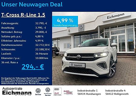 VW T-Cross Volkswagen R-Line 1.5 TSI+DSG+MATRIX-LED+AHK+ACC+RF