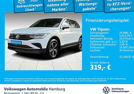 VW Tiguan Volkswagen 2.0 TDI Life 4M DSG LED Navi Rear View