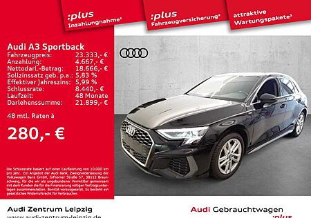 Audi A3 Sportback 40 TFSIe S line *LED*AHK*B&O*Navi+*