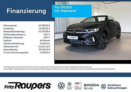 VW T-Roc Volkswagen Cabriolet R-Line Edition Black 1.5 l TSI