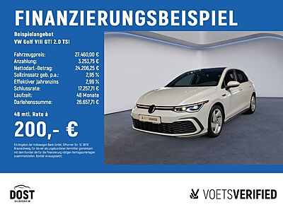 Volkswagen Golf VIII GTI 2.0 TSI KLIMA+PANO+REAR VIEW