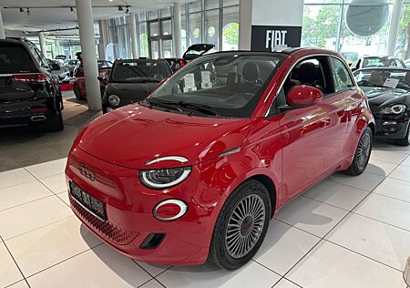 Fiat 500E Red Cabrio