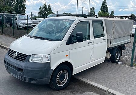 VW T5 Transporter Volkswagen T5 1,9TDI*Pritsche+Plane*DOKA*LKW*6.Si*TüV NEU