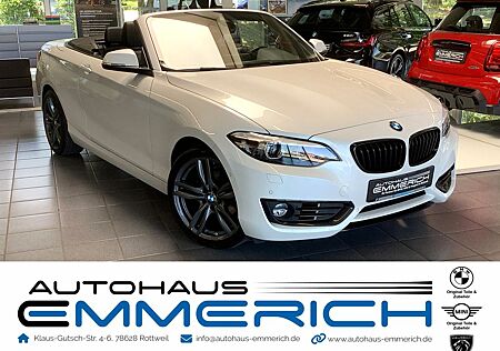 BMW 218i Cabrio Advantage - Navi, Leder, harman/kard