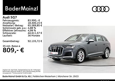 Audi SQ7 4.0 TFSI quattro AHK Stdhz Matrix Pano HUD
