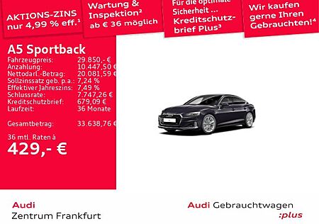 Audi A5 Sportback 35 TFSI advanced S tronic Navi Temp