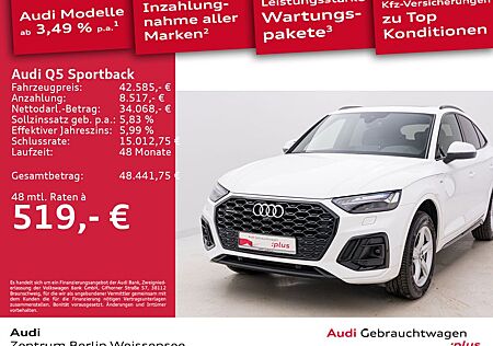 Audi Q5 Sportback 55 TFSI e S-TRO*QUA*S-LINE*PANO*B&O