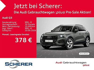 Audi Q3 advanced 35 TFSI S tronic AHK ACC 3 J. Anschl