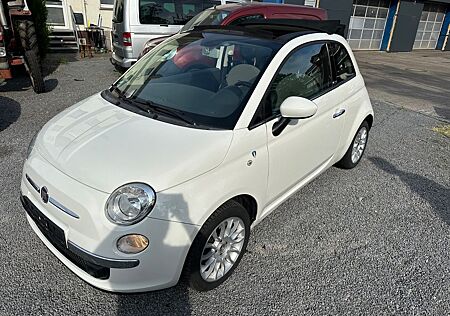 Fiat 500 Lounge Cabrio * Teillder,Allwettrerreifen*
