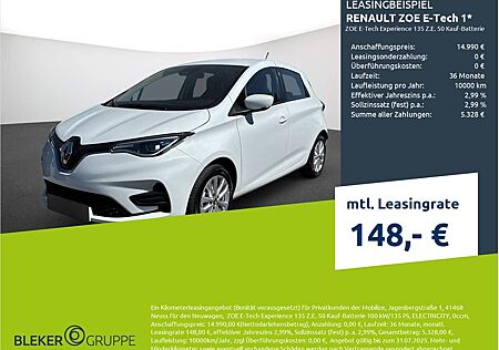 Renault ZOE E-Tech 1 E-Tech Experience 135 Z.E. 50