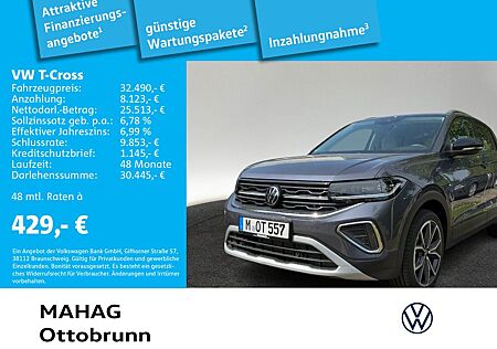 VW T-Cross Volkswagen 1.0 TSI STYLE Navi IQ.LIGHT Kamera DSG