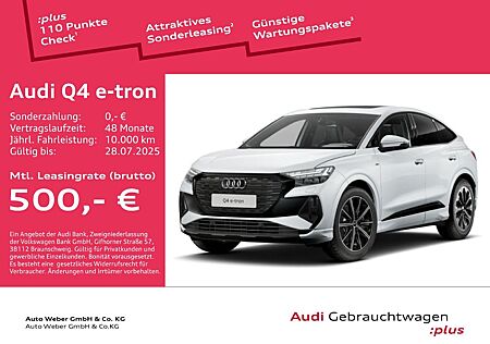 Audi Q4 e-tron Sportback 45 qu S LINE PANO AHK LEDER