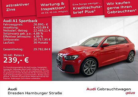 Audi A1 Sportback 25 TFSI 70(95) kW(PS) S tronic