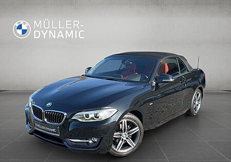 BMW 218i CABRIO SPORT LINE XENON KLIMAAUTO PDC TEMPO