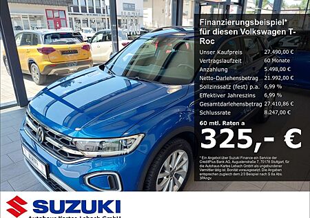 VW T-Roc Volkswagen Style 1.5 TSI Kam LED NAv Allwetter Androi