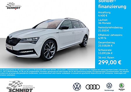Skoda Superb Combi 2.0 TDI Sportline AHK STHZ MATRIX