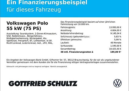 VW Polo Volkswagen Beats Climatronic Sitzheizung Comfortline 1