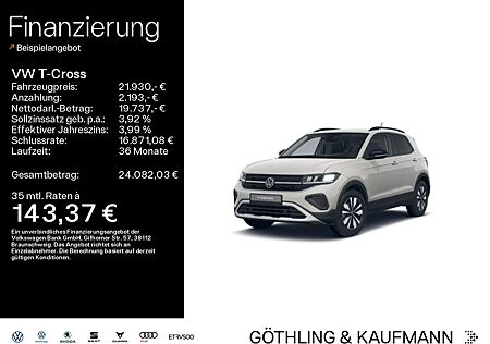 VW T-Cross Volkswagen GOAL 1.0 TSI KAM*Assist*SHZ*APP*16Zoll*A