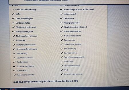 Mercedes-Benz C 180 -