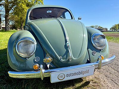 Volkswagen Brezelkäfer, Rheumaklappen, pastellgrün, TRAUM!