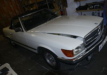 Mercedes-Benz SL 350 - R107 Roadster - Weiß - Garage - Top