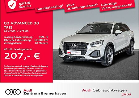Audi Q2 ADVANCED 30 TFSI AHK NAVI EINPARKHILFE SITZH.