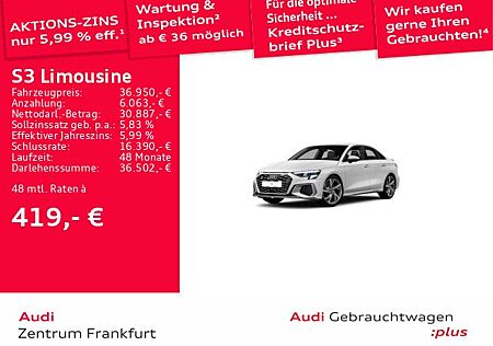 Audi S3 Limousine TFSI quattro S tronic LED Navi Temp