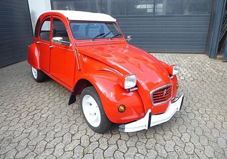 Citroën 2 CV Ente rot Rahmen verzinkt neu HU 11/27