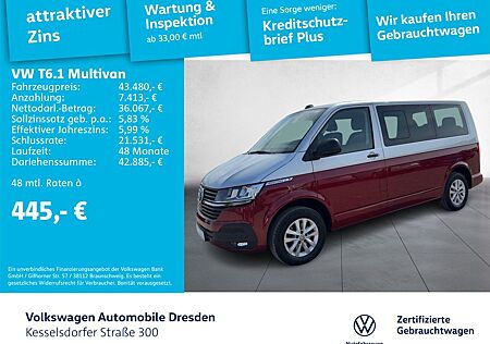 VW T6 Multivan Volkswagen T6.1 Multivan 2.0 TDI Trendline Kamera Navi DAB