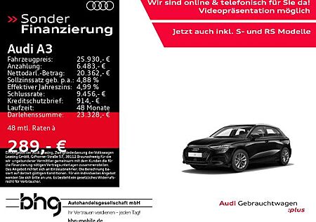 Audi A3 Sportback 35 TFSI S-tronic Virtual GRA Navi