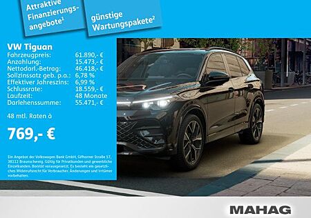 VW Tiguan Volkswagen 2.0 TDI 4Mot R-Line BlackStyle AHK Leder