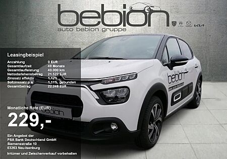 Citroën C3 Pure Tech 83 SS SHINE SpurH LED KAM KeyLess