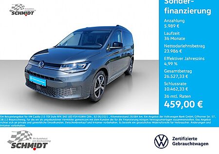 VW Caddy Volkswagen 2.0 TDI Style RFK SHZ LED FSH KLIMA GRA