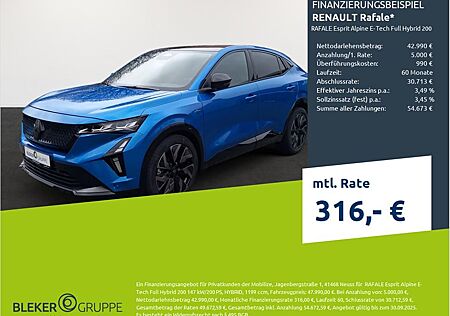 Renault Rafale Esprit Alpine E-Tech Full Hybrid 200